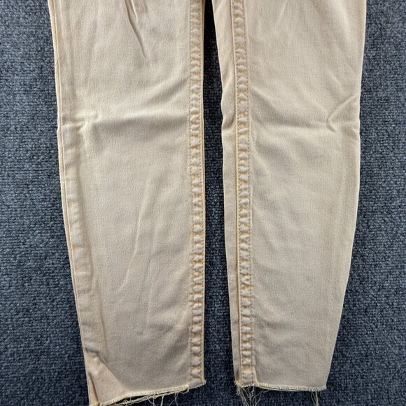 True Religion Jeans Women Yellow Cotton Blend Stretch Urban Skinny ACTL 28X28 - Picture 5 of 15